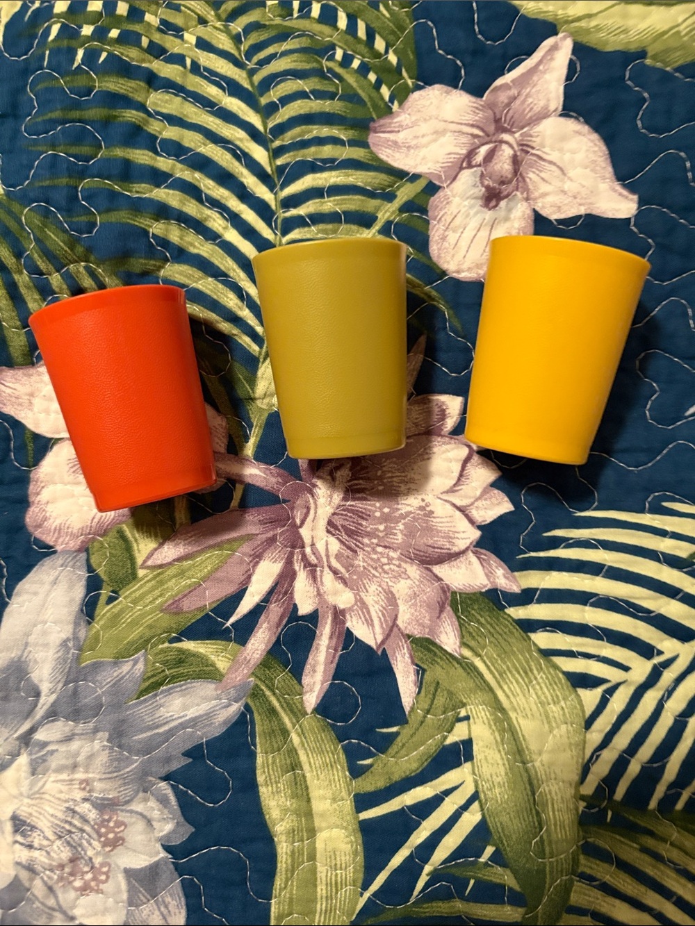 Tupperware Mini Set - Orange, Olive, Yellow, #1505-10, 1505-15, 1505-24
